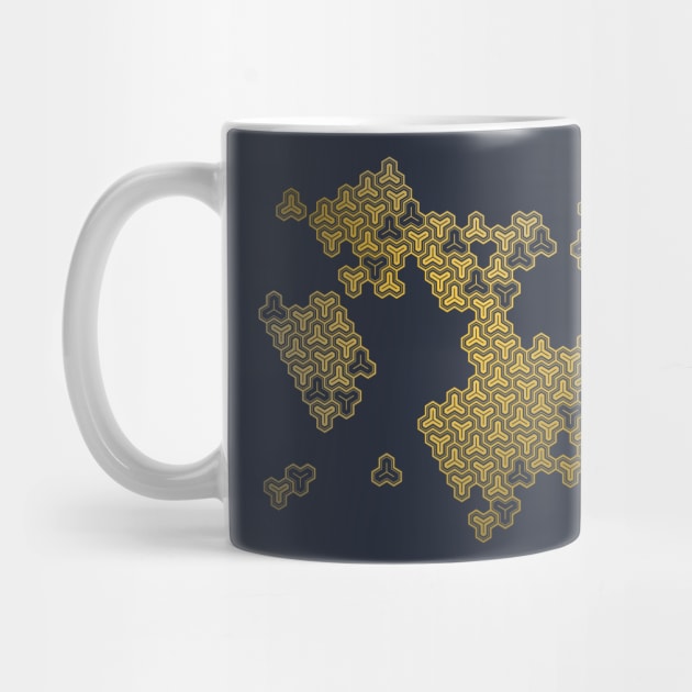 Japanese art inspired golden like pattern by Blacklinesw9